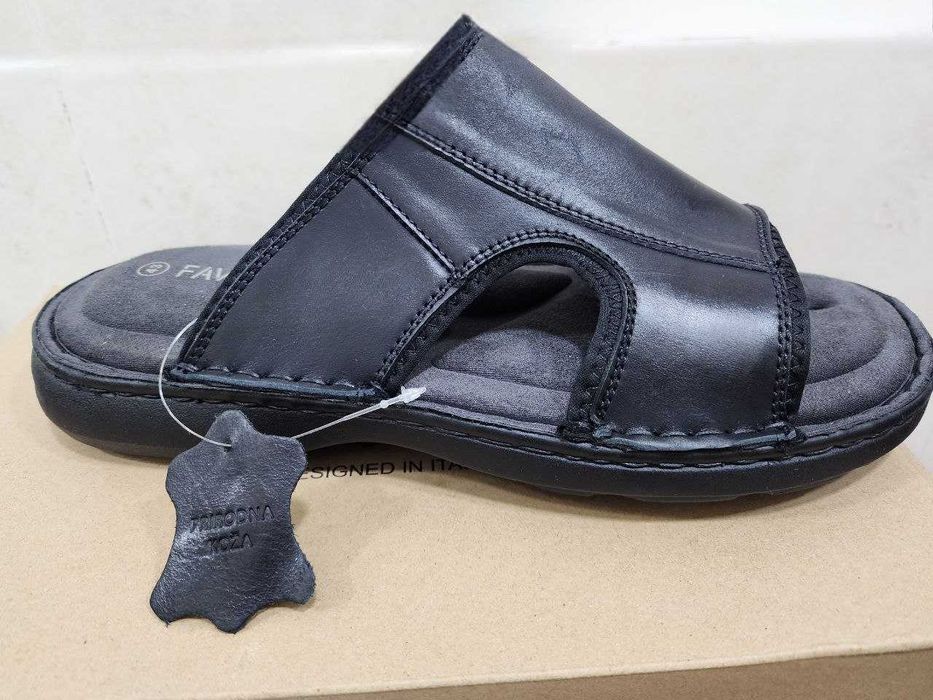 Мужская обувь Favorito, шлепанцы из натуральной кожи