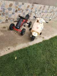 Vând scuter electric copii și cart cu pedale