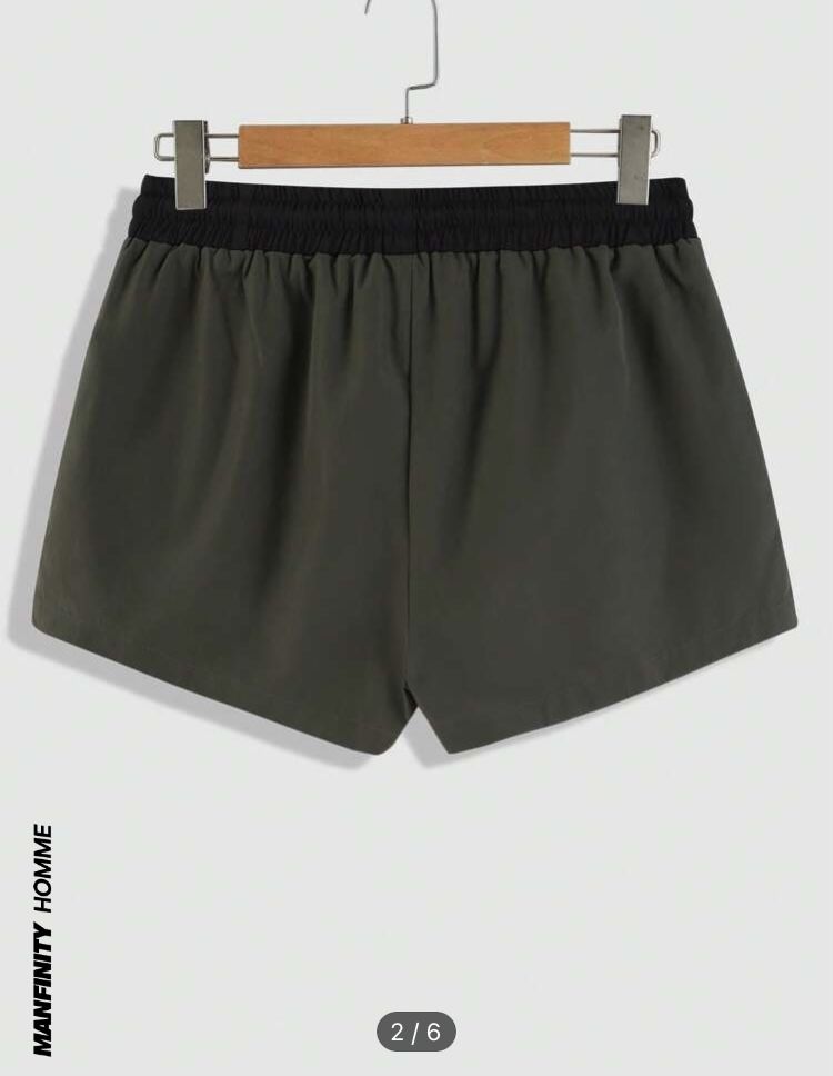 Къси спортни панталони мъжки - S - цвят зелен // Jogging shorts men