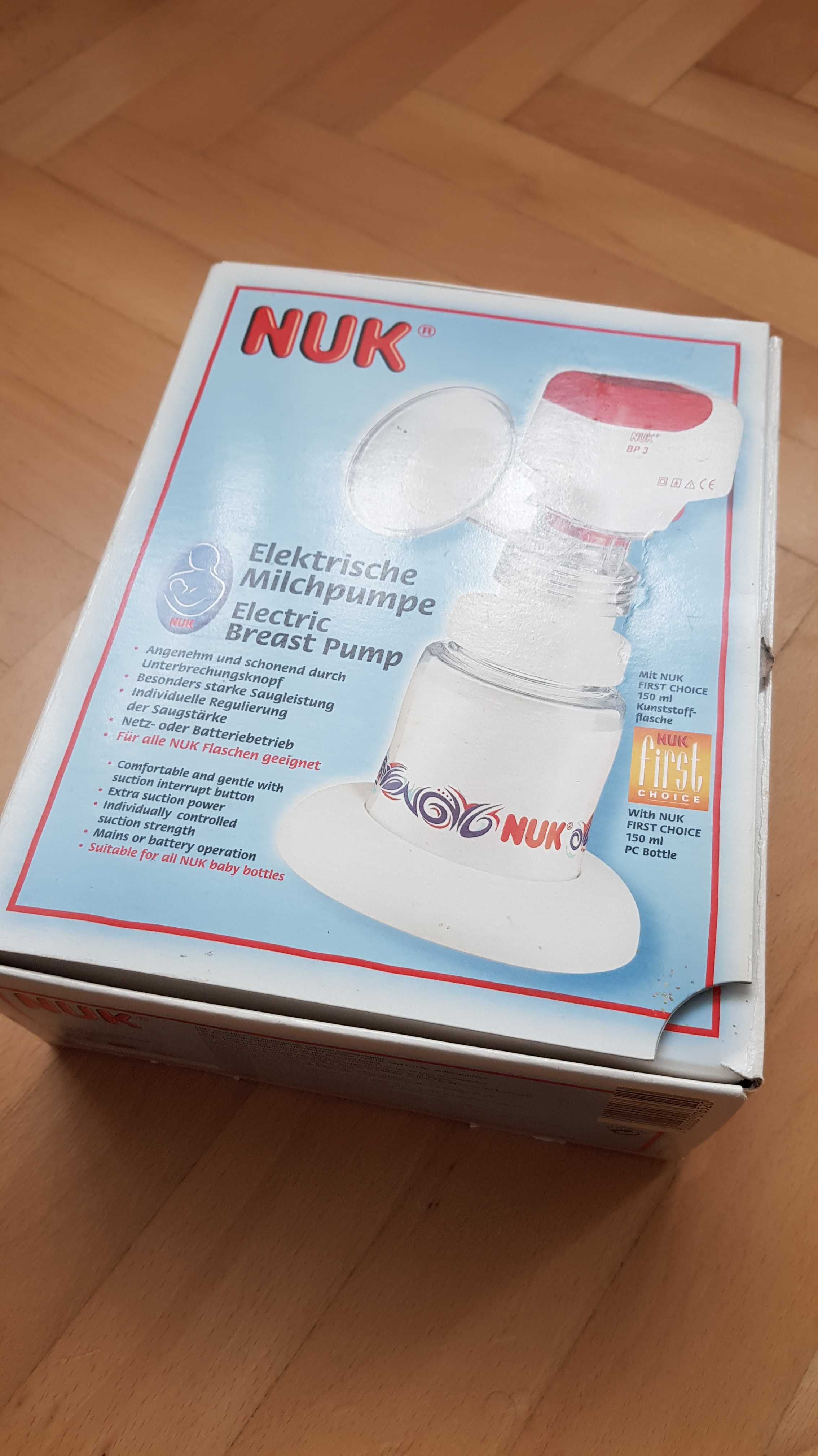 Pompa electrica de san marca NUK, cu alimentator si/sau baterii