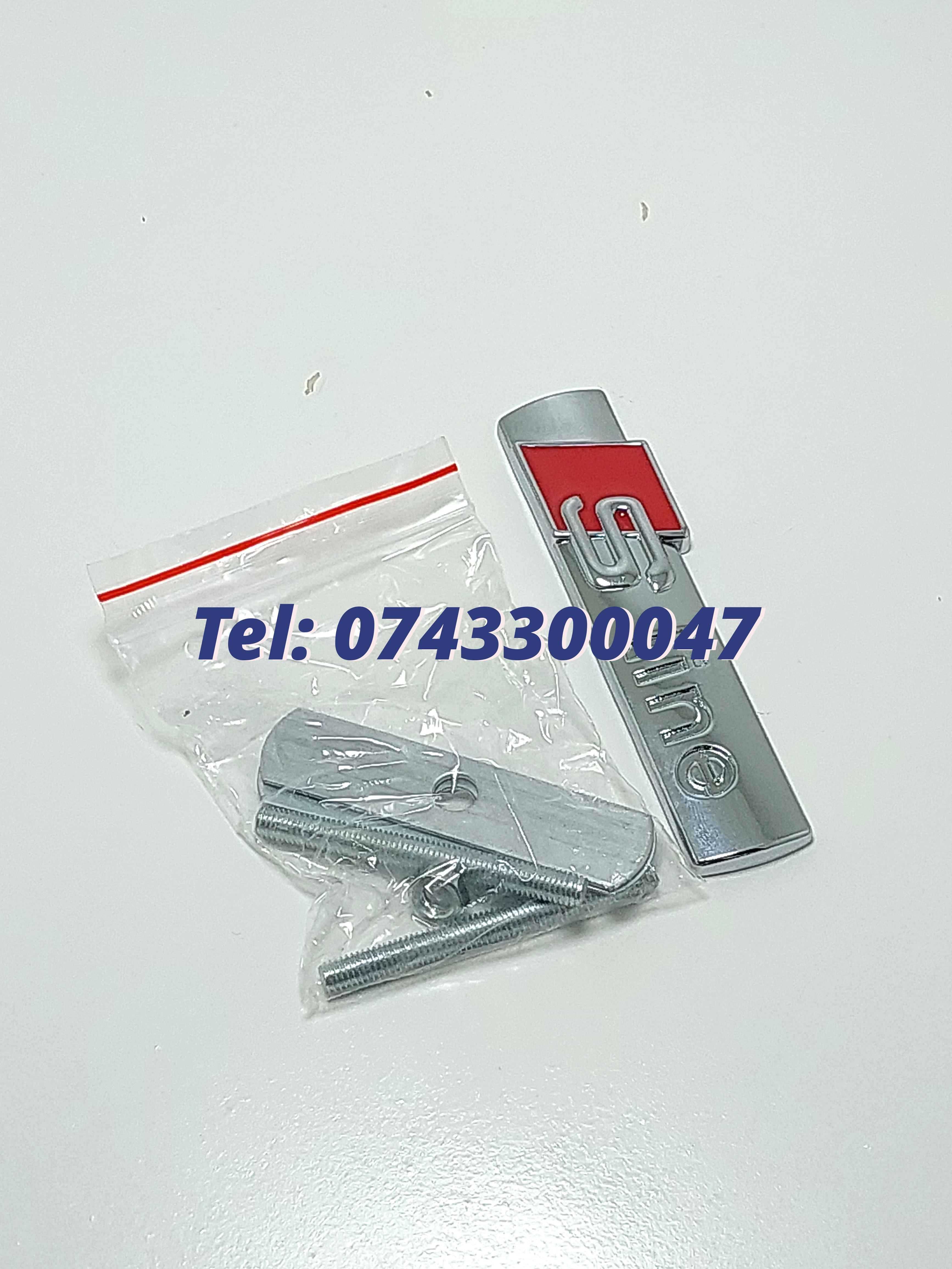 Sigla Ornament Grila Audi Crom Montaj Contra Placa