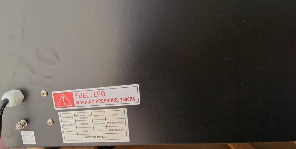 REDUS Cuptor pizza alimentare gaz LPG 4+4 pizza - TRANSPORT INCLUS