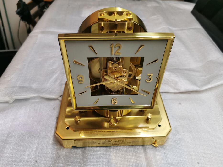 Pendula, ceas de semineu Atmos, elvețian de colecție, 15 rubine