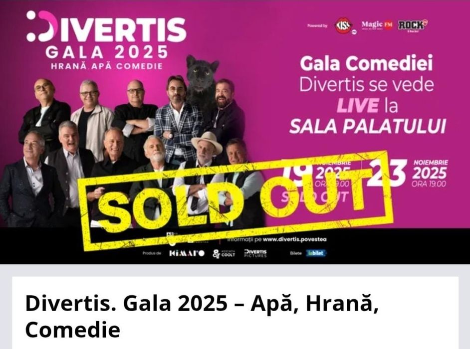 Divertis -3 bilete - last minute