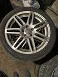 Vand jante audi sline prindere 5x112 cu tot cu anvelope de iarna