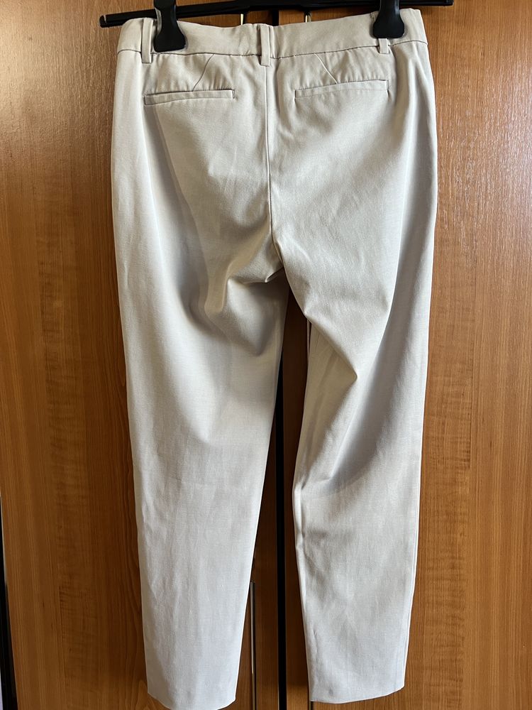 Pantaloni Stefanel casual S crem bej