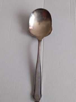 Посребрена старинна лъжица за сервиране (А 100) с дълбоко посребряване