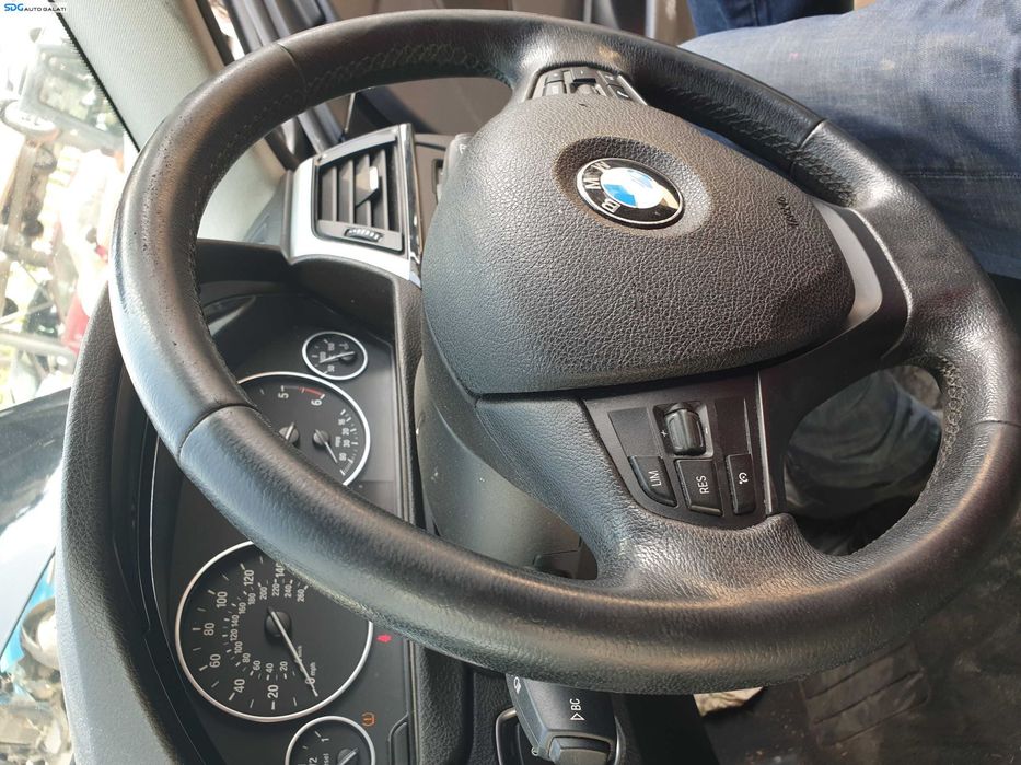 Volan 3 Spite Piele cu Comenzi FARA Airbag BMW Seria 3 F30 NFL Non Facelift 2011 - 2014 [K6687]