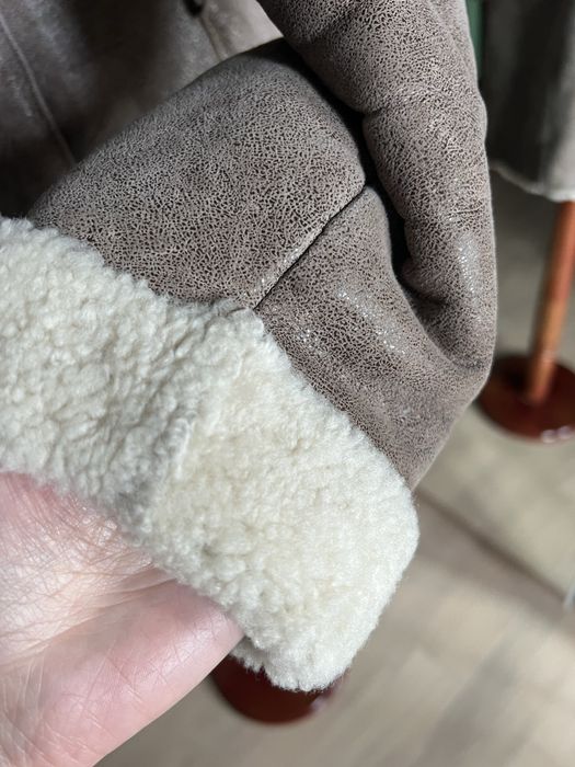 Haina/cojocel Vesa  Shearling miel piele si blana naturala S( 36)