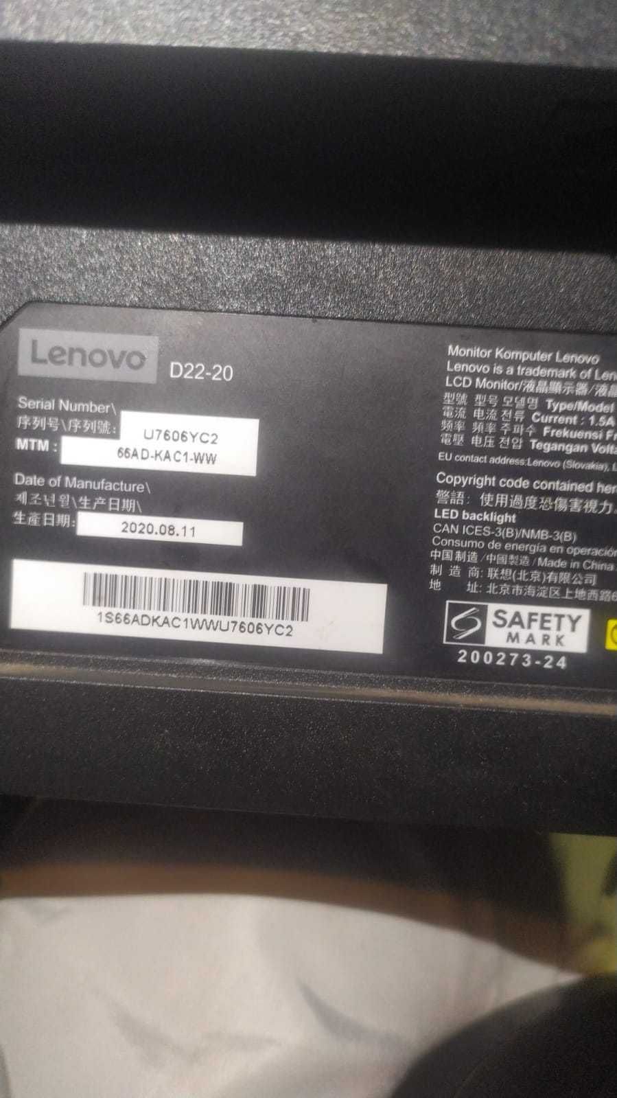 Monitor Lenovo Full Hd