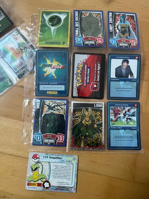 Panini cartonase colectie starfoods toppz slam attax defi foot digimon