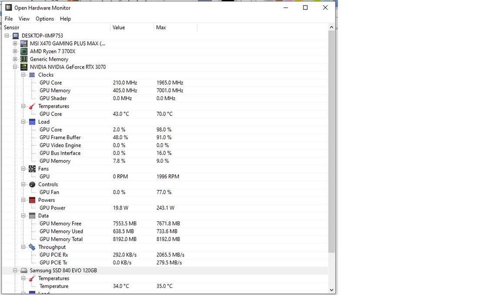 Видео карта RTX 3070
