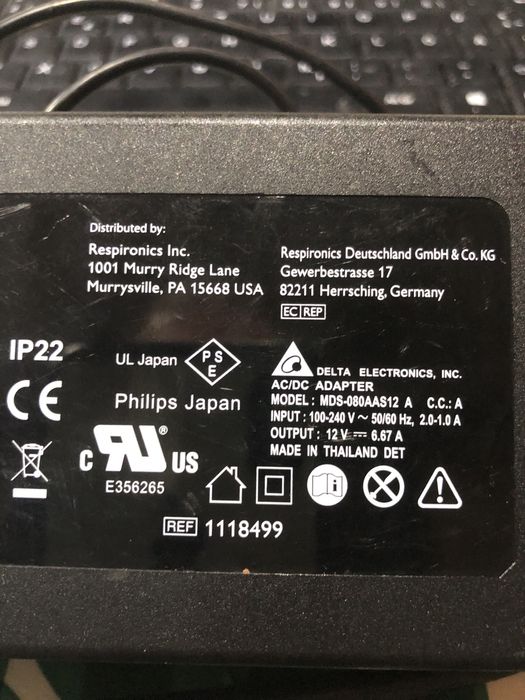 Alimentator Philips Respironics Dreamstation 12V, 6.67A 80w