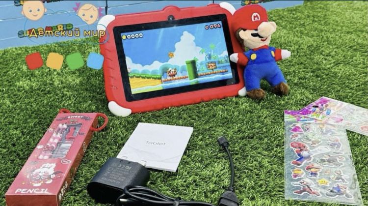 Планшет,Детский планшет,detskiy planshet,Super Mario 4/128gb 7 dyumli