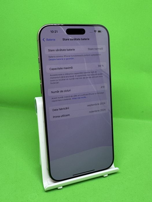 iPhone 16 Pro Max, 256GB, Neverlocked, 10/10, Garantie 12 luni