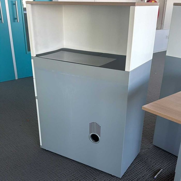 Dulap de birou cu sertare, raft și compartiment cu cheie