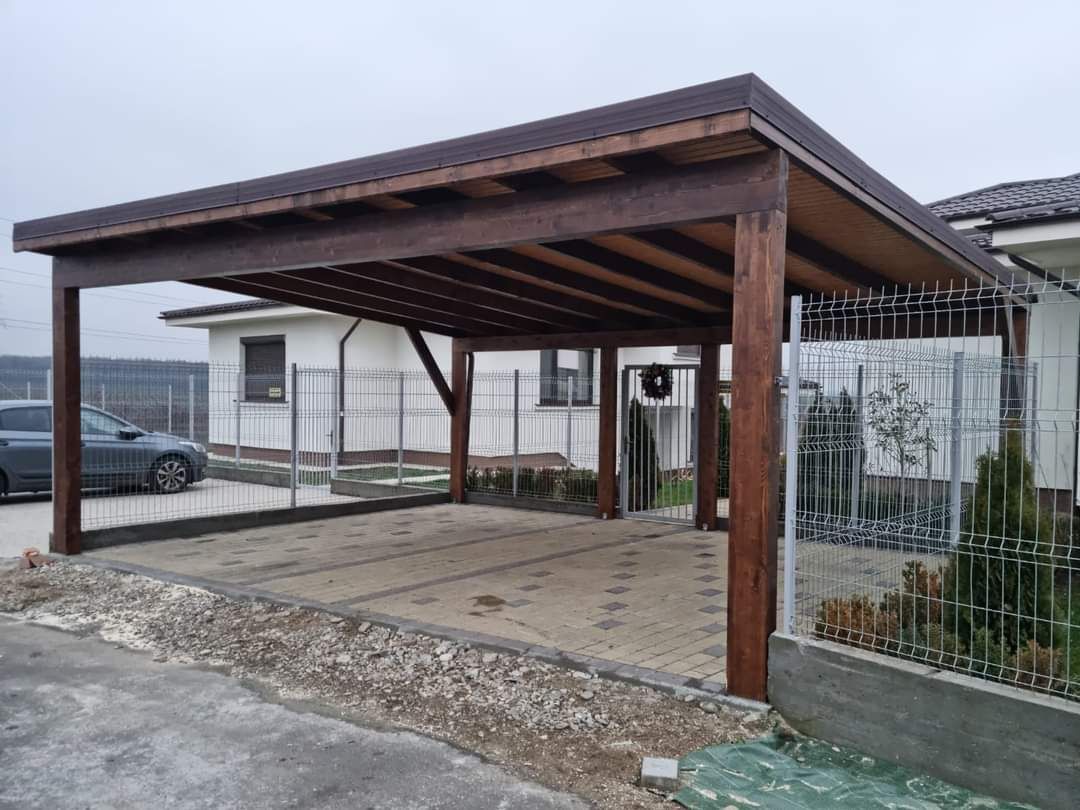 Vând.garaje auto din panouri sandwichi case pergole structuri metalice