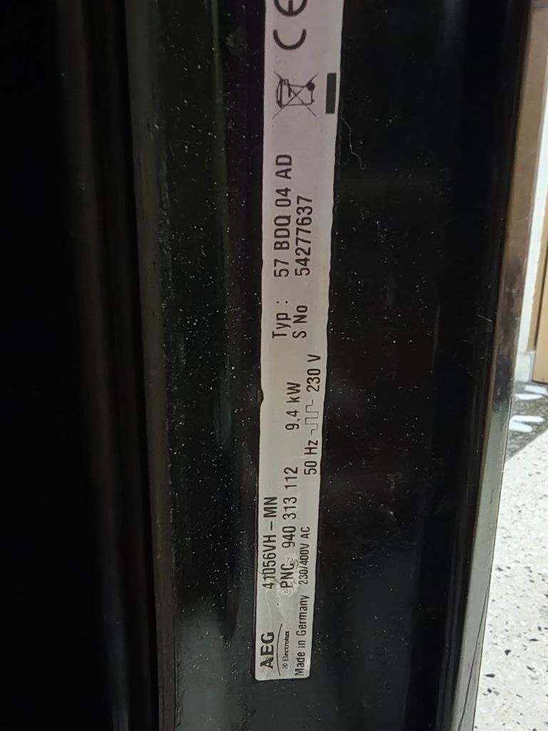 Готварска печка AEG на части