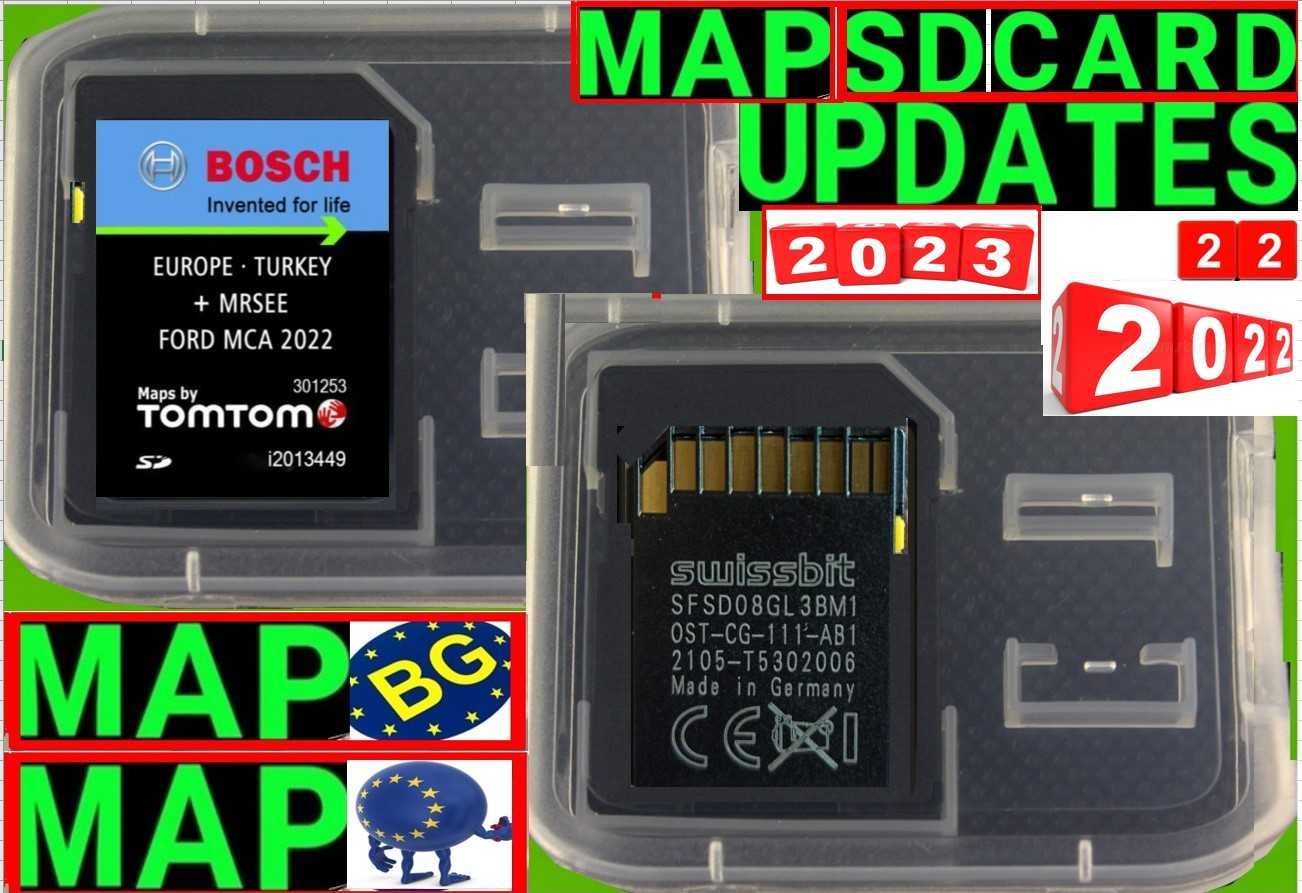 2024 навигация ъпдейт Ford Форд Sd Card Сд Карта USB map update EU BG