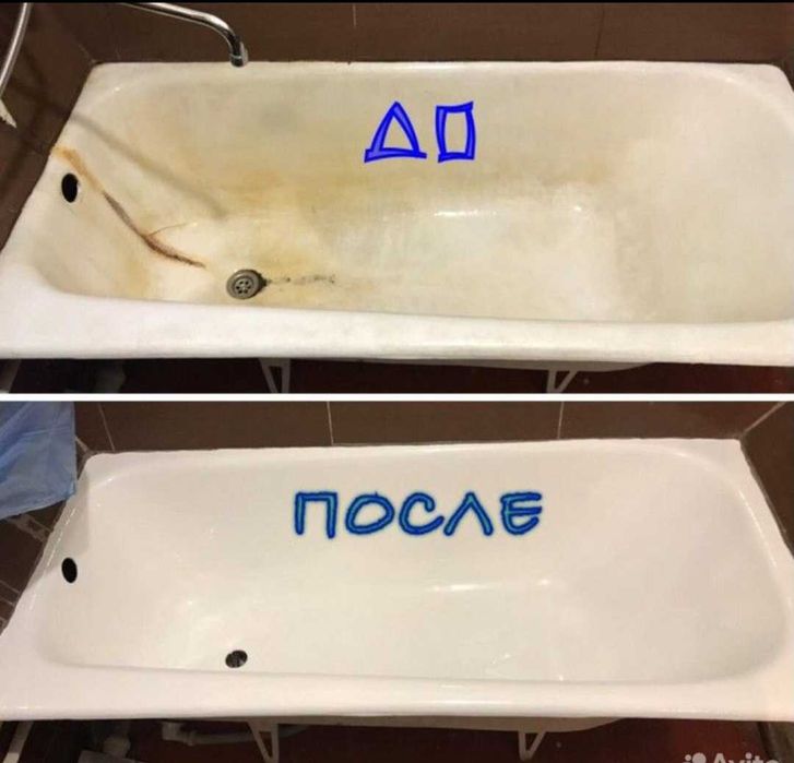 Реставрация ванн (наливной жидкий акрил)