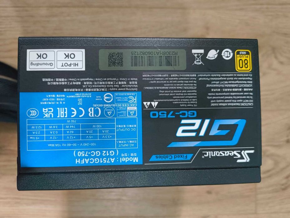 Sursa Seasonic G12 GC-750, 750W, 80 Plus Gold, Negru