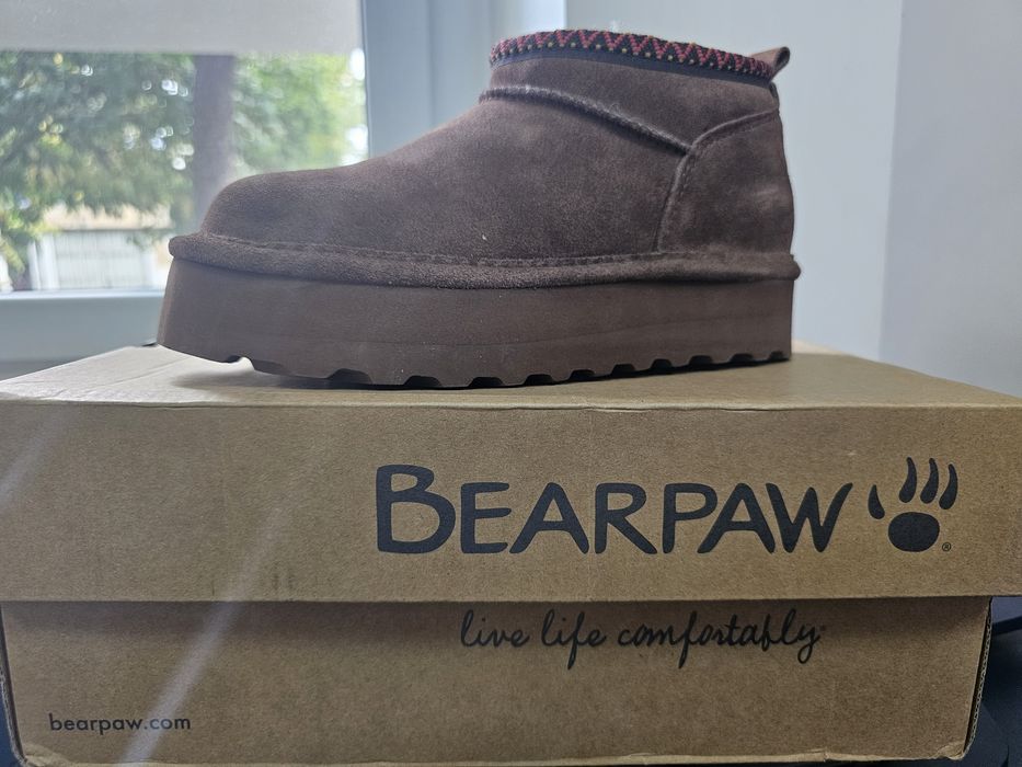 Ghete din piele intoarsa tip Ugg BEARPAW 38
