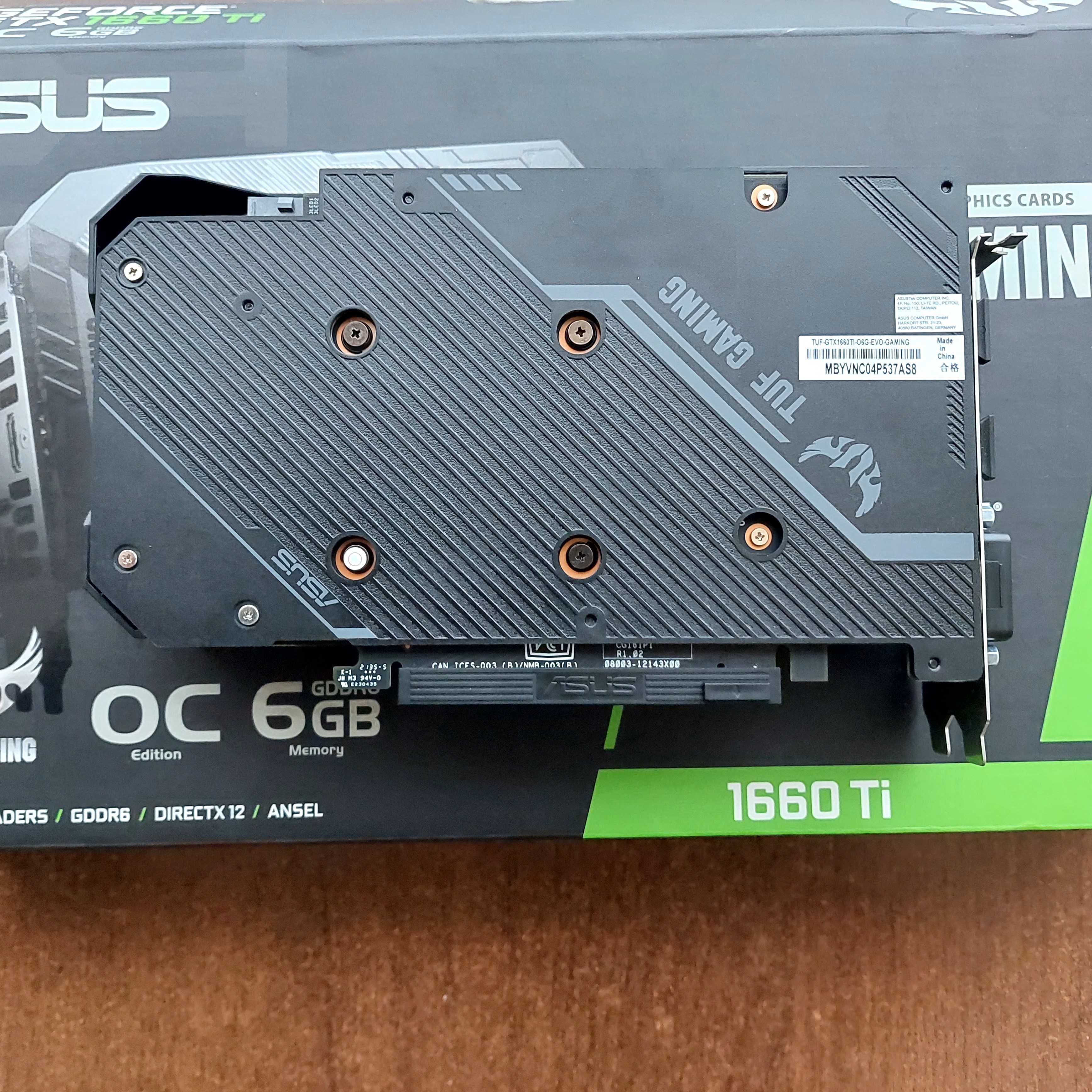 ASUS 1660ti EVO OC TUF Gaming