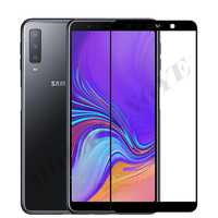 Samsung A8/A7/A6 2018 Folie Sticla Hard Glass Full 9D Margine Neagra