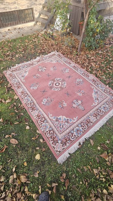 2 covoare persane roșii, model floral, 170x230 cm – stare foarte bună