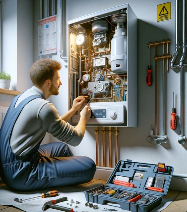 Ремонт газовых котлов колонок плит гарелка на полный печ котел пайка