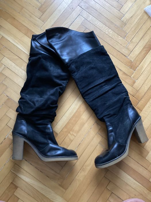 Cizme piele, stare buna, 40