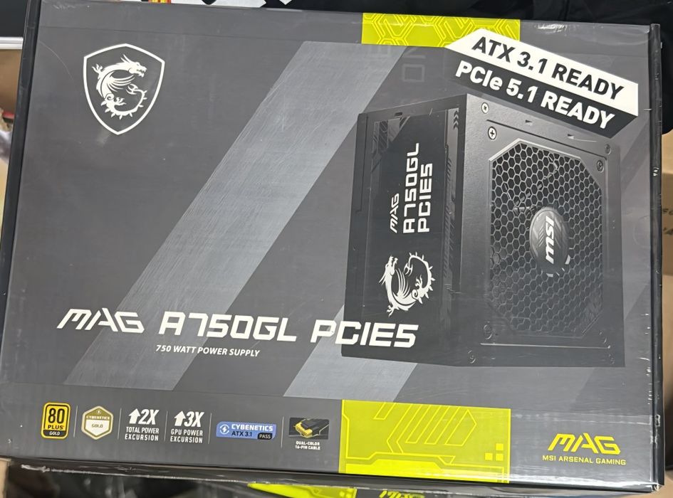 Sursa MSI MAG A750GL PCIE5, 80 Plus Gold, 750W, PCIe 5.0, Full Modular