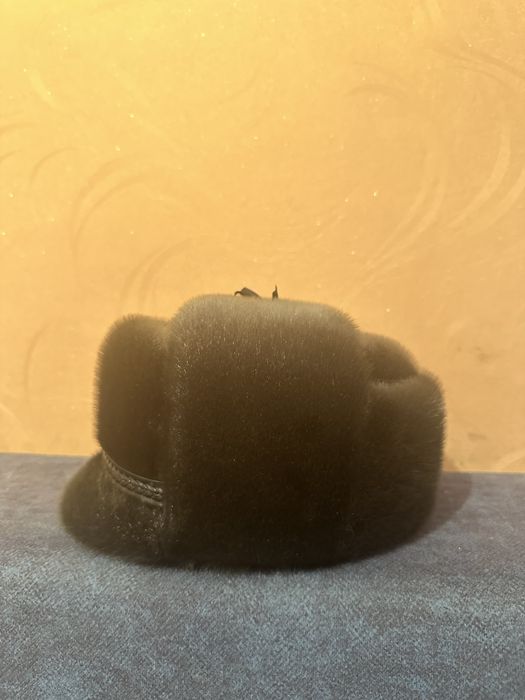 Мужская зимняя шапка мех нерпы