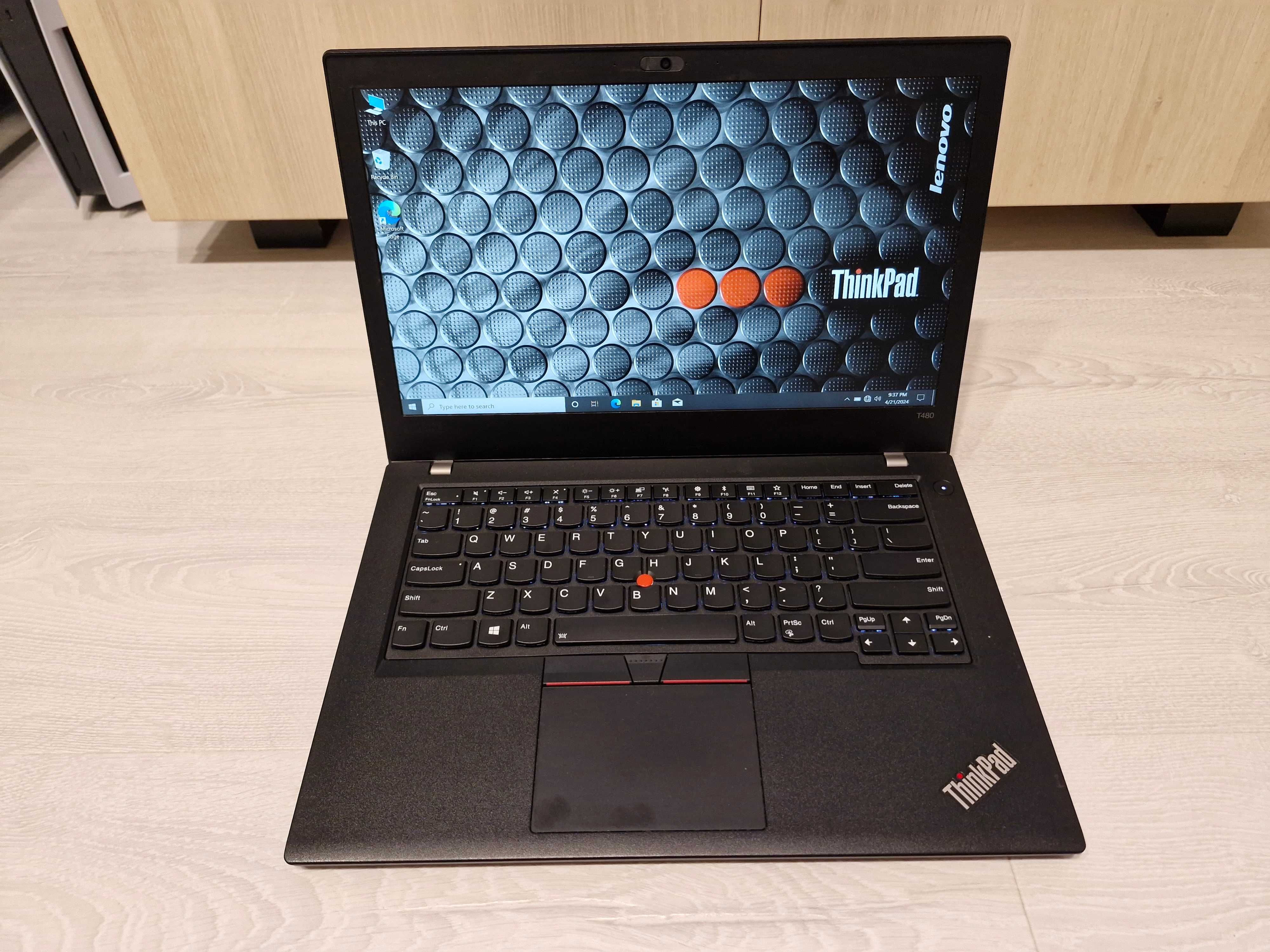 ThinkPad T480 AMD Ryzen 5 PRO 16GB DDR4 256GB NVME SSD Windows 10