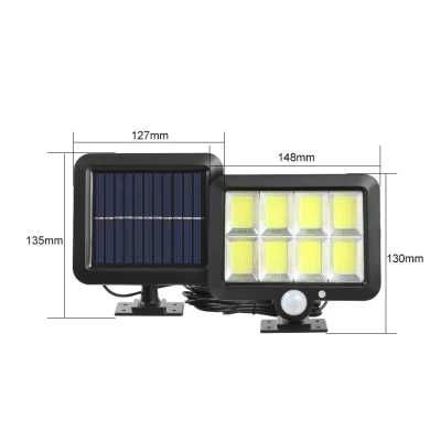 Proiector solar 160 LED 8 COB senzor de lumina si miscare ..