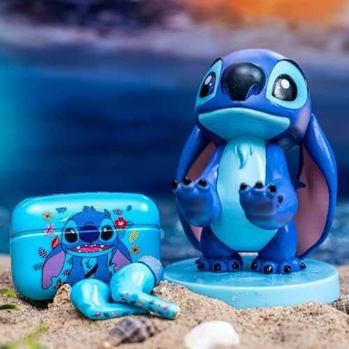 Нови Bluetooth слушалки 28ч плейтайм + Disney Stitch стойка за телефон
