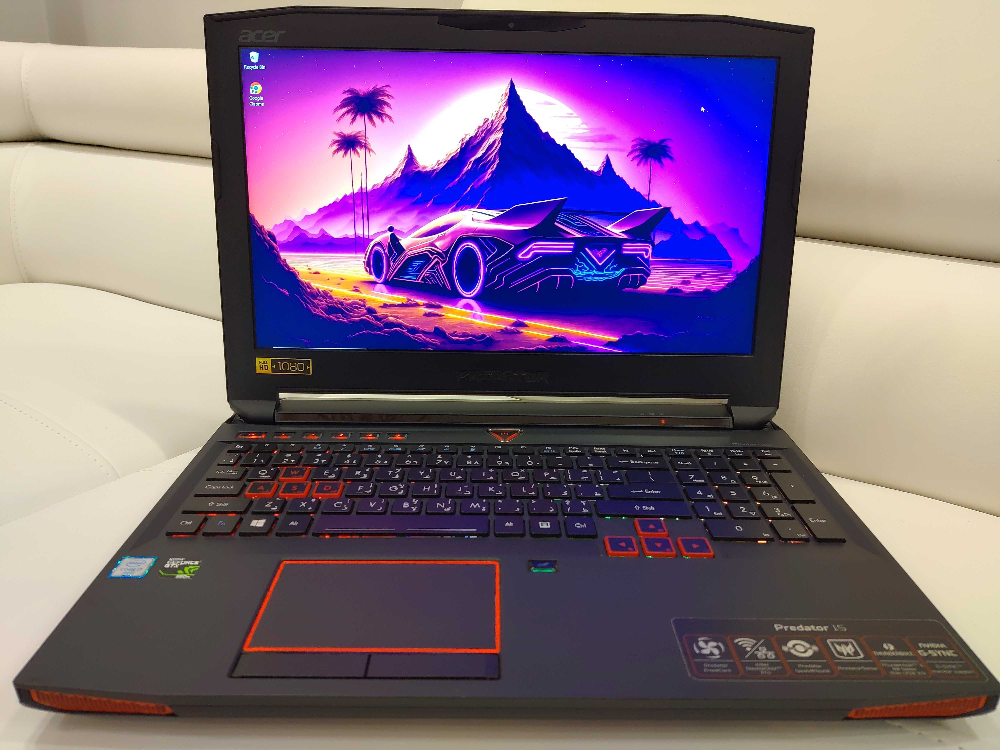 Laptop gaming acer predator 17 ,intel core-i7-, video 8 GB, 32 gb ram