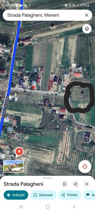 Închiriez teren 1800mp plopeni Salcea