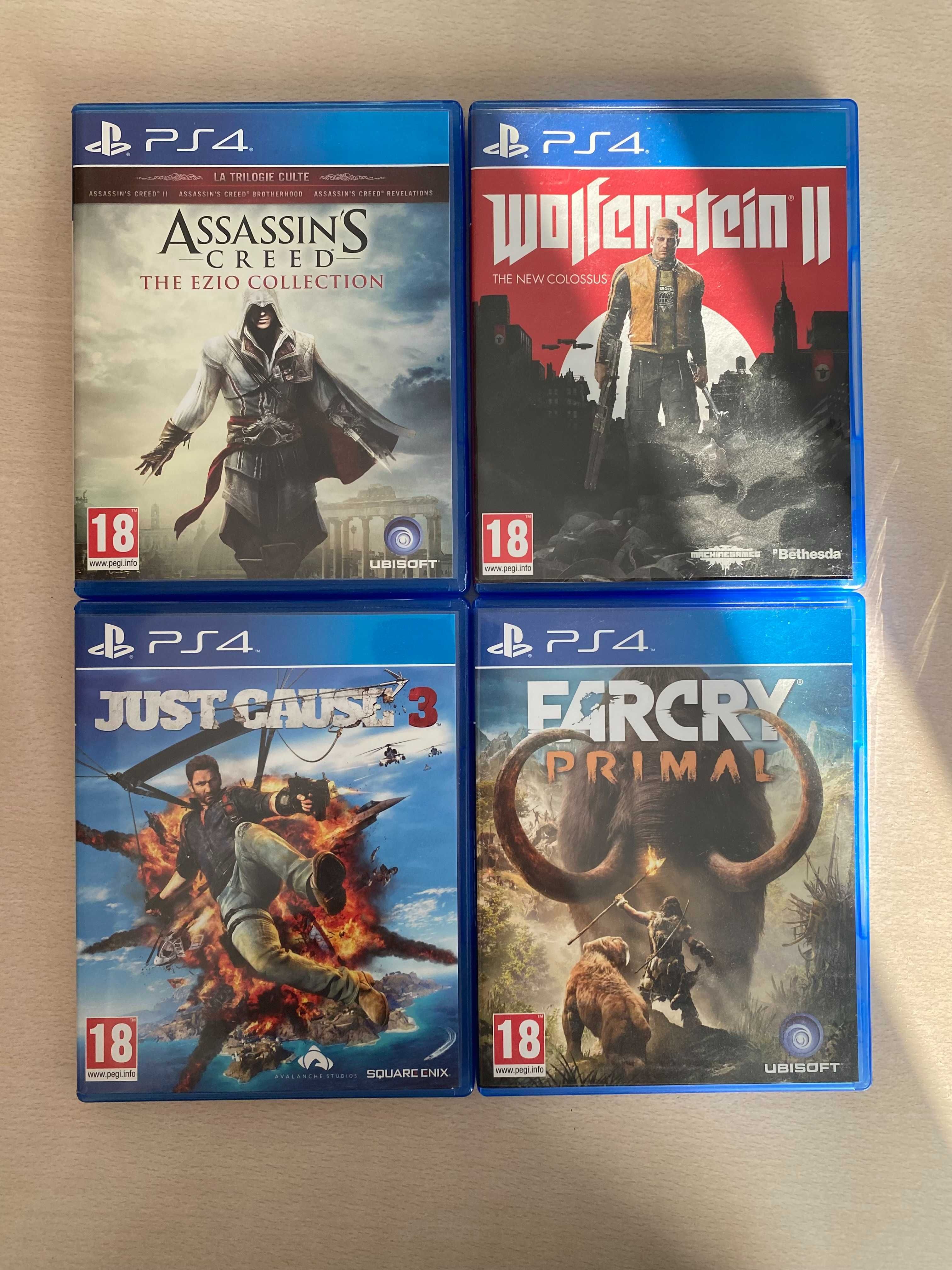 Joc PS4: Wolfenstein II, Just Cause 3, Far Cry Primal, Assasin's Creed