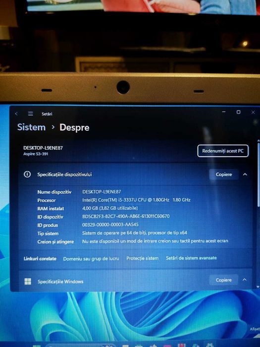 Laptop Acer S3 -391 Intel I5 (laptop de facut bani)