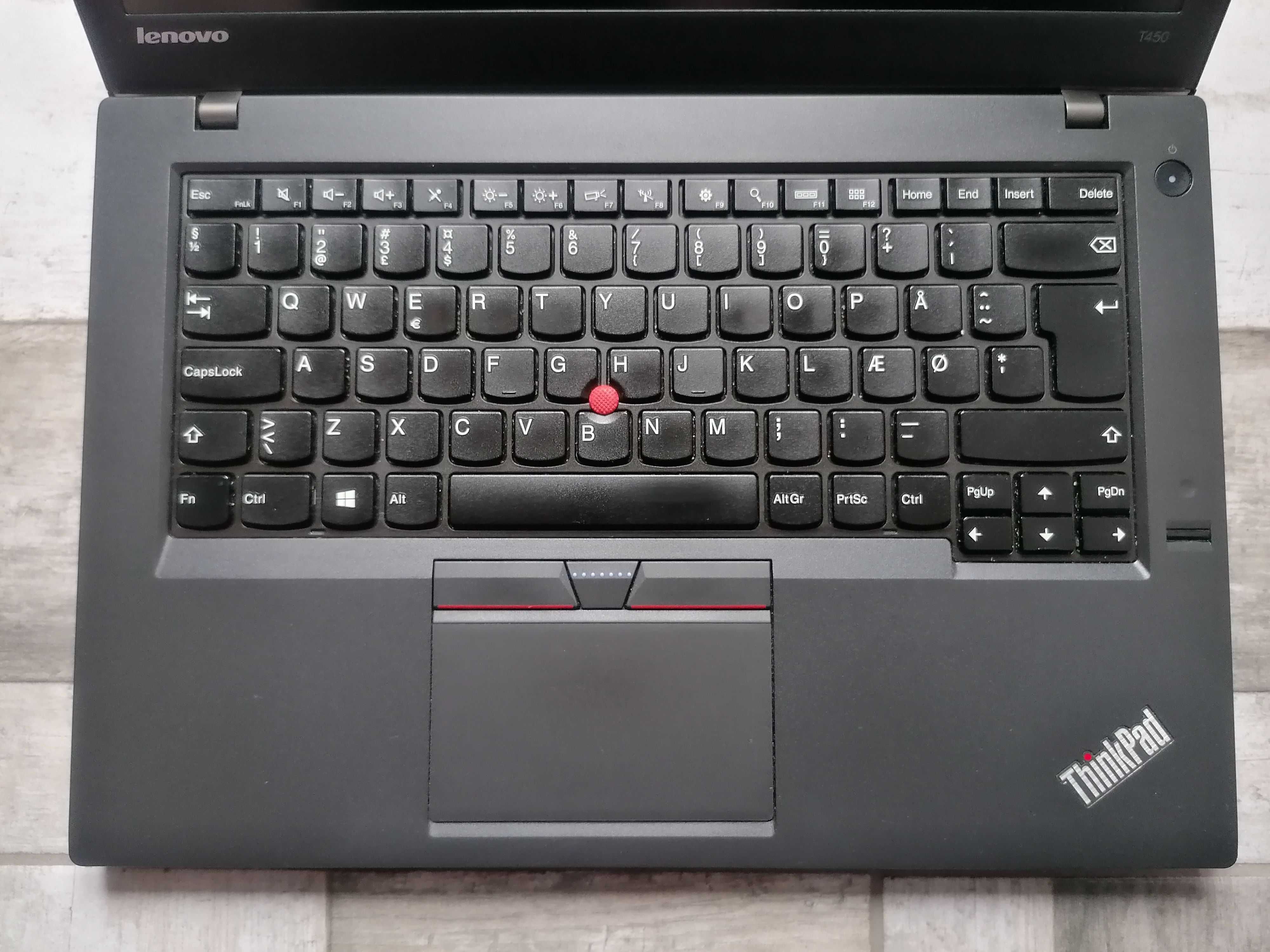 Лаптоп Lenovo ThinkPad T450 /i5-5300U/500GB/8GB RAM/Win10 - Като Нов