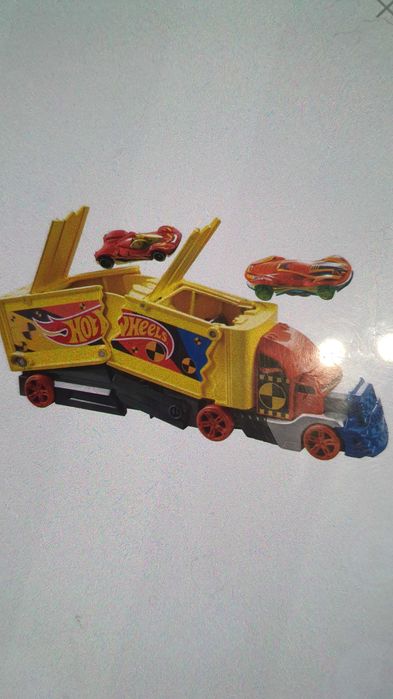 Camion de jucarie, Hot Wheels, 35.5x6x12.5 cm, multicolor