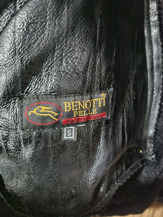 Haina piele cu blana naturala