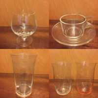 Старинни стъклени чаши