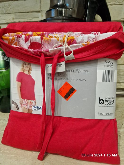 Halat satin cu dantela,Pijama dama