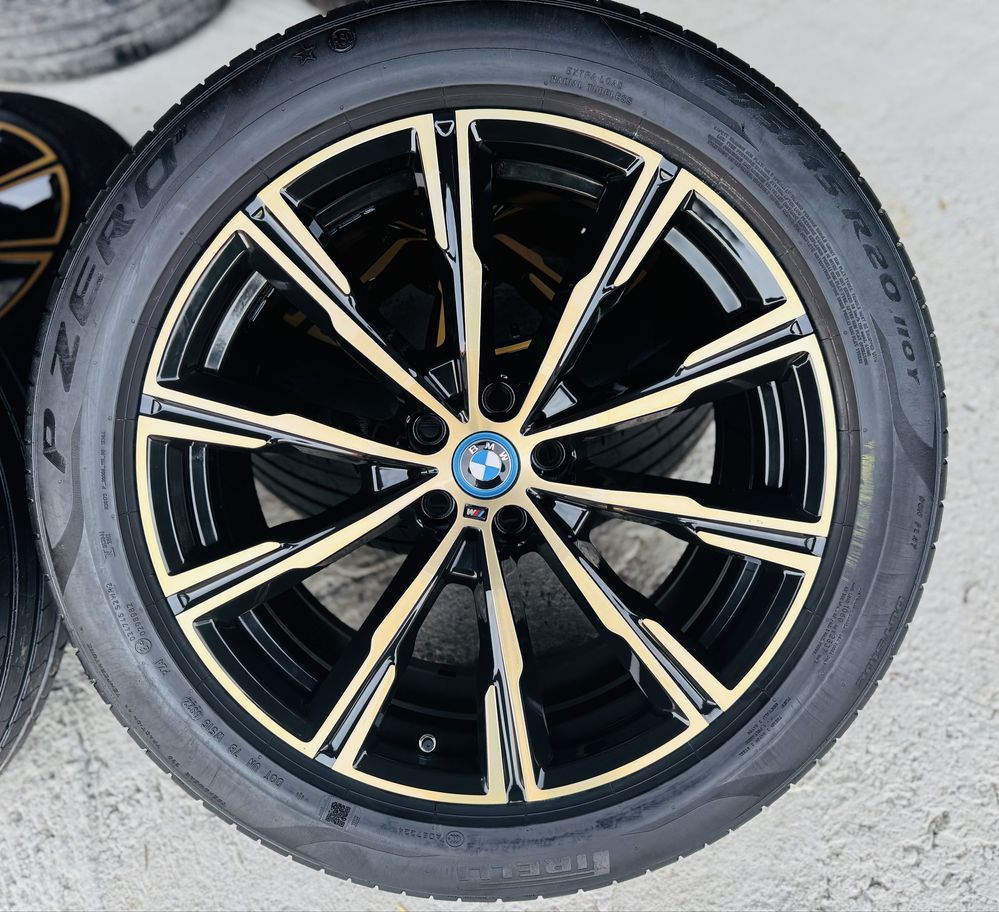 Jante Bmw X5 X6 R20 G05 G06 Originale 740M Gold Black Pirelli vara80%