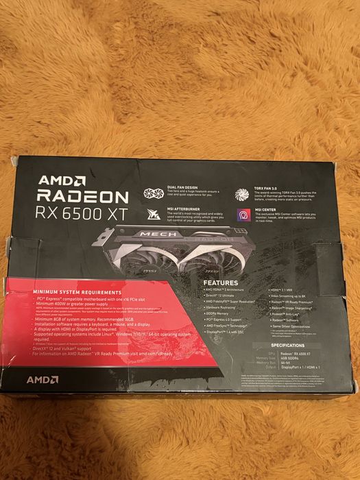 Placa video rx 6500 xt oc