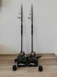 SET 2 Lansete Crap Robinhan 3.6m 3.75 LBS + 2 Mulinete FL EFB 6000