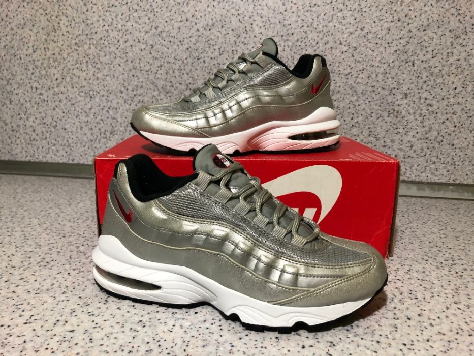 ОРИГИНАЛНИ *** Nike Air Max 95 QS GS / 'Silver Bullet' metallic silver