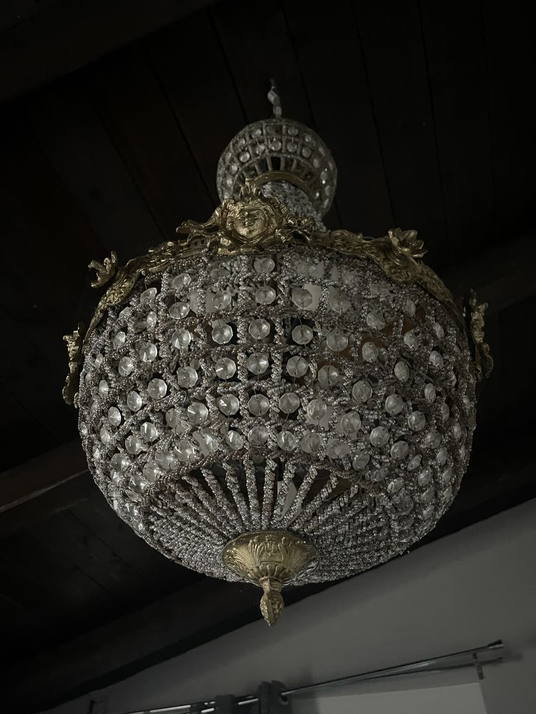 Lustra rennesaince candelabru vintage vechi lampa